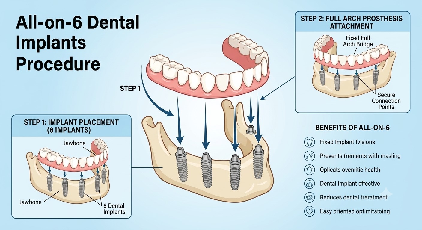 All-on-6 Dental Implants Procedure 